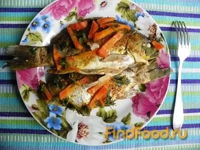 Тушеная рыба с луком и морковью рецепт с фото