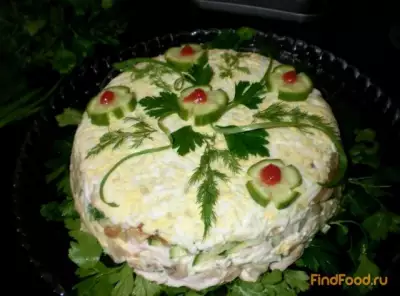 Салат Праздничный тортик рецепт с фото