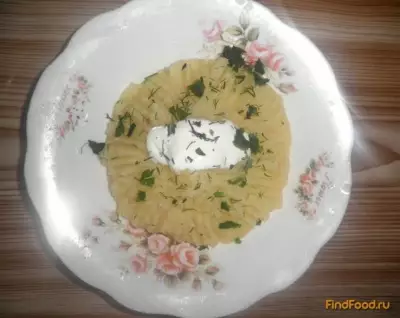Картофельное пюре со сметаной и зеленью рецепт с фото