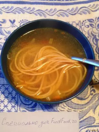 Суп с гречневой лапшой рецепт с фото