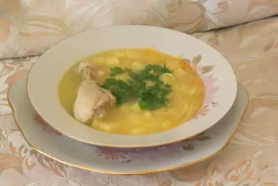 Суп из куриных ножек с яичной лапшой рецепт с фото