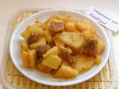 Тушеный картофель в мультиварке рецепт с фото