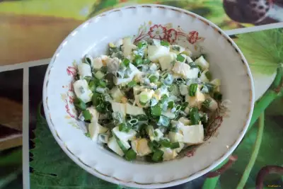 Салат из зеленого лука рецепт с фото