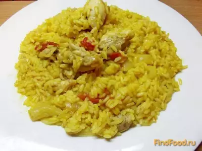 Рис с тушеными овощами и курицей рецепт с фото