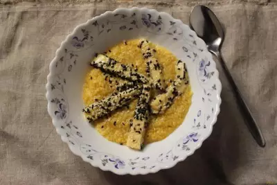 Кукурузная каша с сыром рецепт с фото