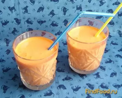 Морковный фреш со сливками рецепт с фото
