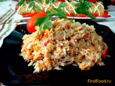 Рис с тунцом и овощами рецепт с фото