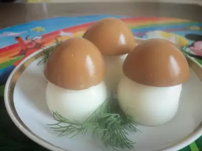 Грибочки из яиц рецепт с фото