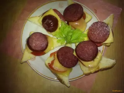 Бутерброды с сервелатом рецепт с фото
