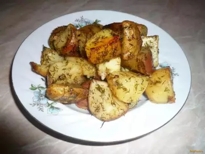 Картофель по-домашнему с укропом рецепт с фото