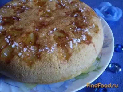 Пирог с консервированным ананасом рецепт с фото