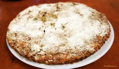 Фруктовый пирог с орехами рецепт с фото