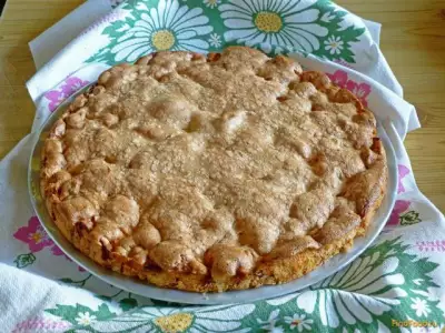 Бисквит с яблоками рецепт с фото