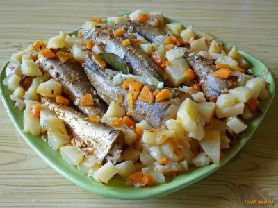 Рыба на картофеле в мультиварке рецепт с фото