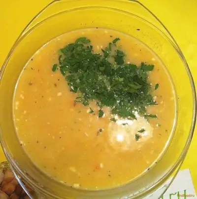 Сырный суп-пюре с сухариками рецепт с фото
