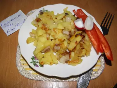 Жаренный картофель в мультиварке рецепт с фото
