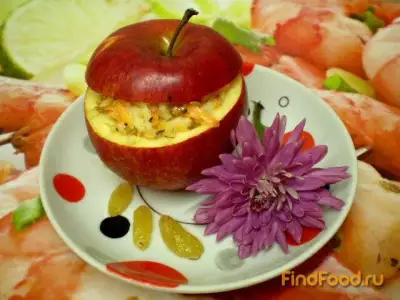 Яблоки с салатом рецепт с фото