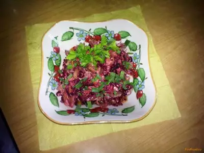 Жареный мясной салат рецепт с фото