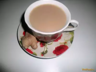 Имбирный чай с молоком рецепт с фото