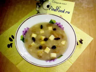 Хлебный суп с яблоками рецепт с фото