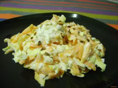 Салат из тыквы и яиц рецепт с фото