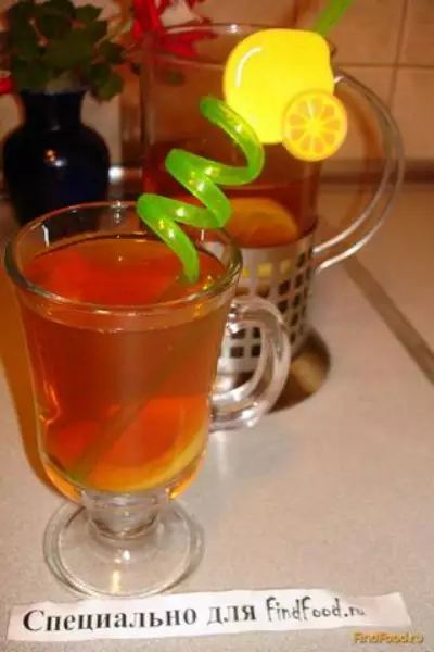 Персиковый чай с лимоном рецепт с фото