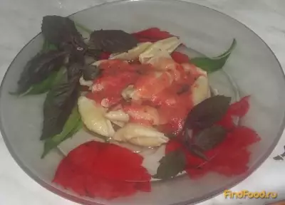 Ракушки с сыром и томатным соусом рецепт с фото