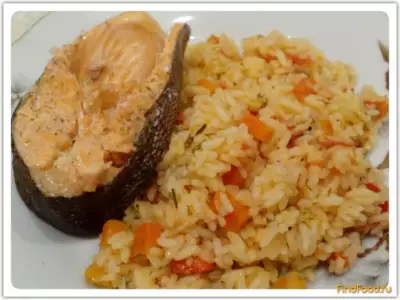 Рис и рыба на пару на ужин рецепт с фото