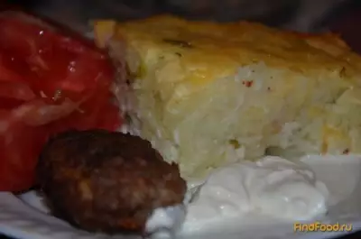 Запеканка из тертого картофеля под сырной корочкой рецепт с фото