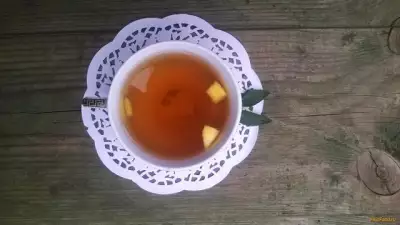 Чай с мелиссой и персиком рецепт с фото
