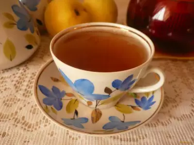 Чай с сушеными яблоками рецепт с фото