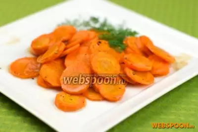 Запечённая морковь с коньяком и пряностями