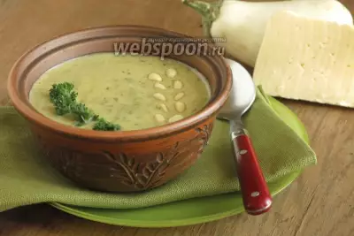 Крем-суп из баклажанов и сыра