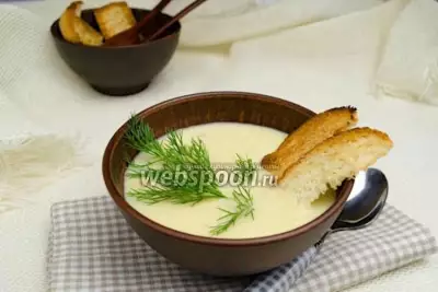 Суп пюре из картошки с сыром
