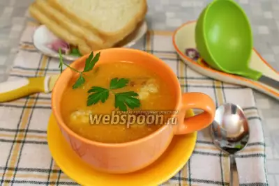 Овощной суп-пюре с мясными фрикадельками