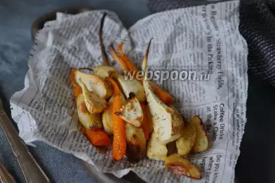 Картошка с морковью и пастернаком в духовке