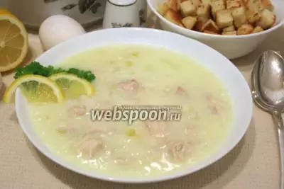 Греческий суп Авголемоно