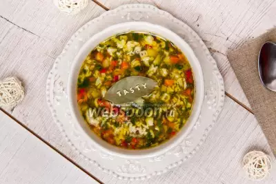 Лёгкий суп с овощами