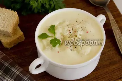 Суп-пюре из цветной капусты с манкой