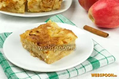 Насыпной яблочный пирог