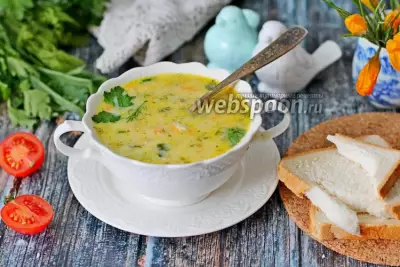 Французский суп с плавленым сыром
