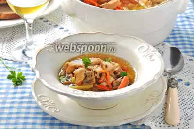 Грибной суп в духовке