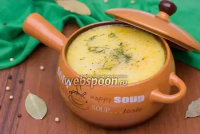 Суп с белыми грибами и плавленым сырком
