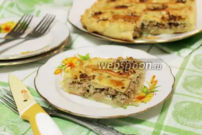 Румынский пирог с мясом