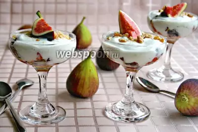 Десерт «инжир с йогуртом»