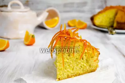Апельсиновый кекс в карамели с цукатами