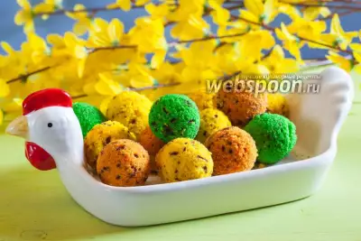 Кексики в формочках «Пасхальные яйца»