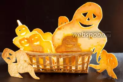 Закуска на хэллоуин чипсы из тортильи привидения