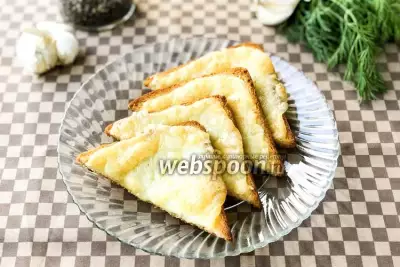 Сырные тосты с чесночным маслом