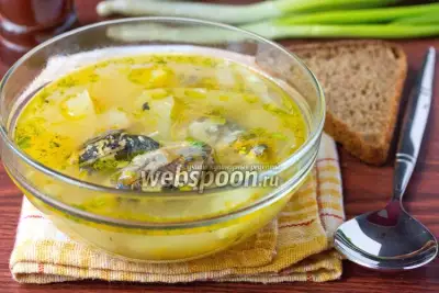 Суп с консервами «Сардины в масле»